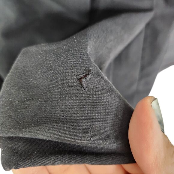 VTG ILLIG Pants 90S Womens 11 Black‎ Red Y2K Goth Rave Hip Hop Baggy Wide Leg - Picture 9 of 15